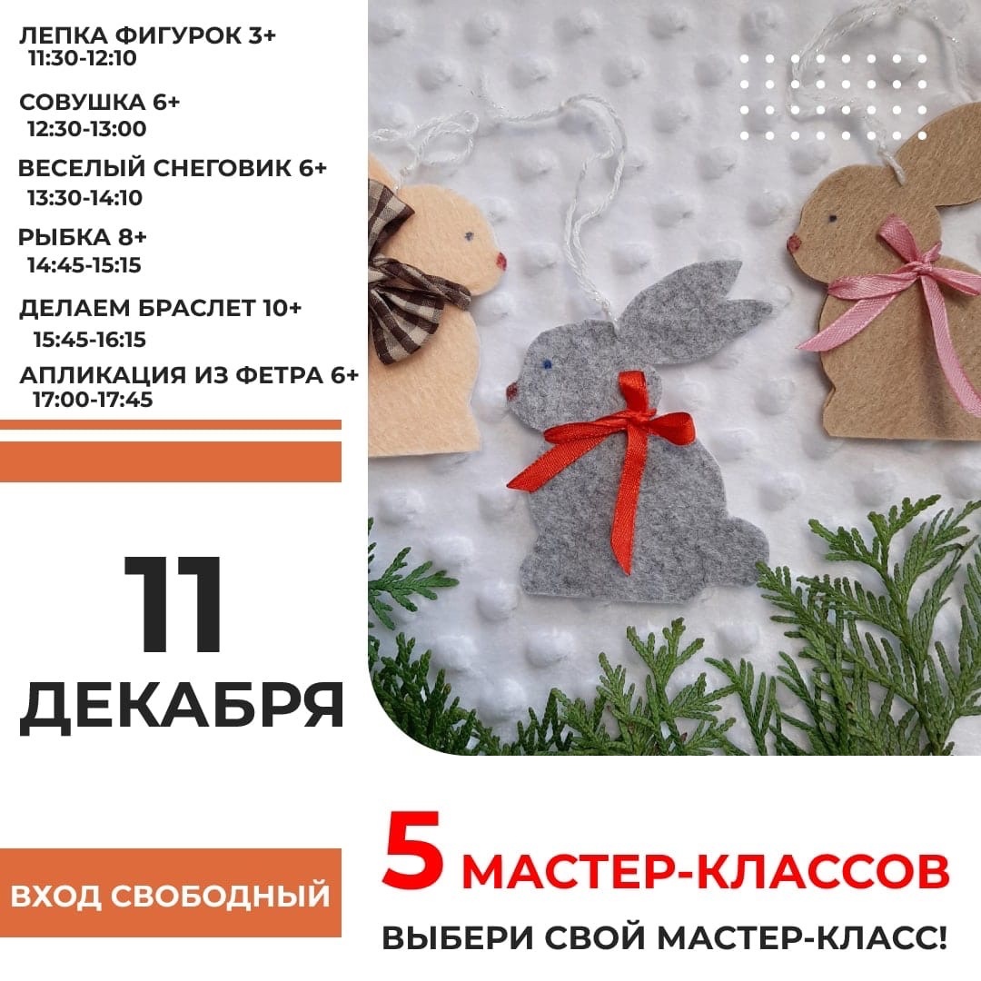 5 мастер классов
